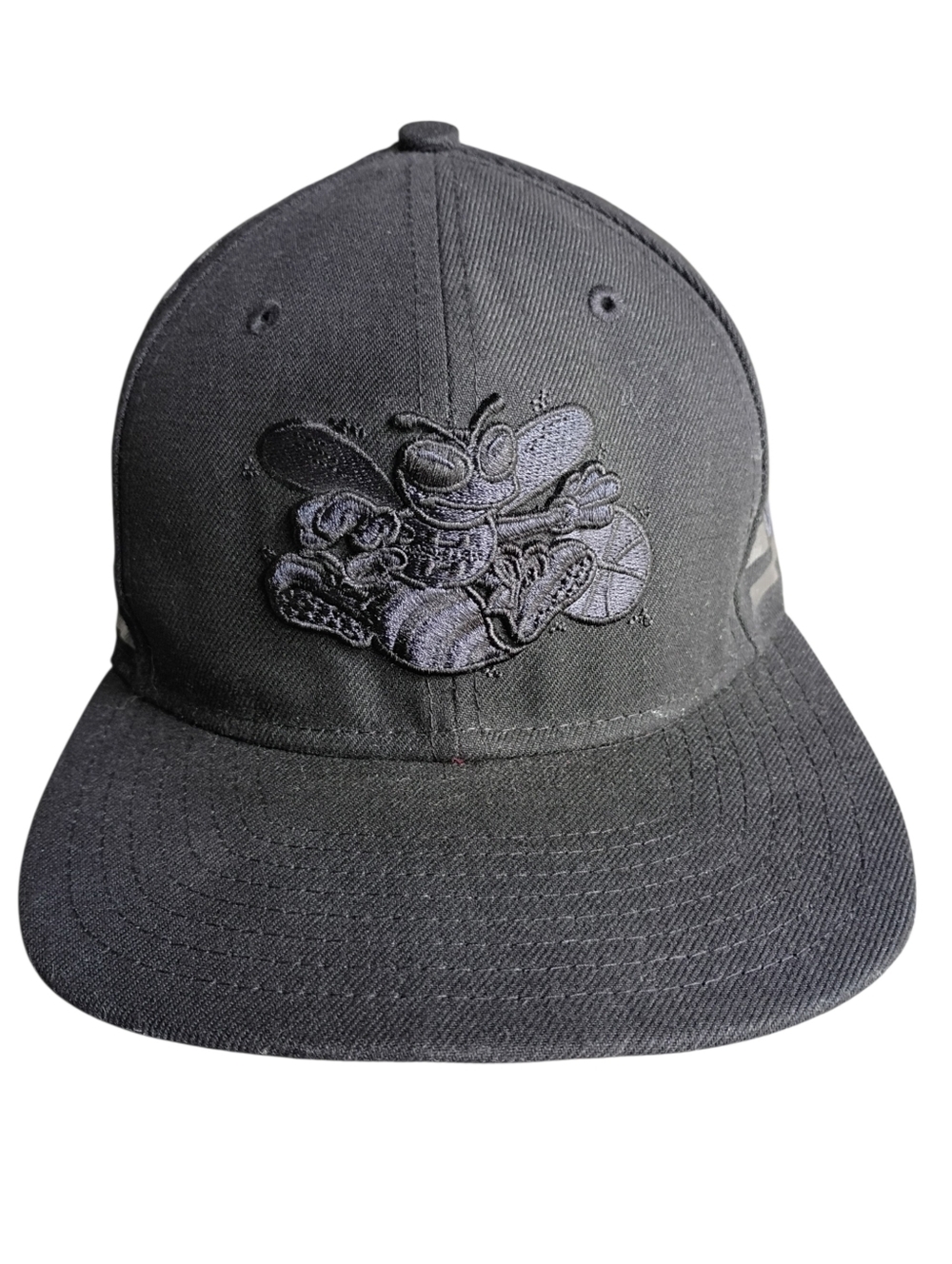 Charlotte Hornets All Black 9Fifty New Era NBA Snap Back Hardwood Classic Hat OS